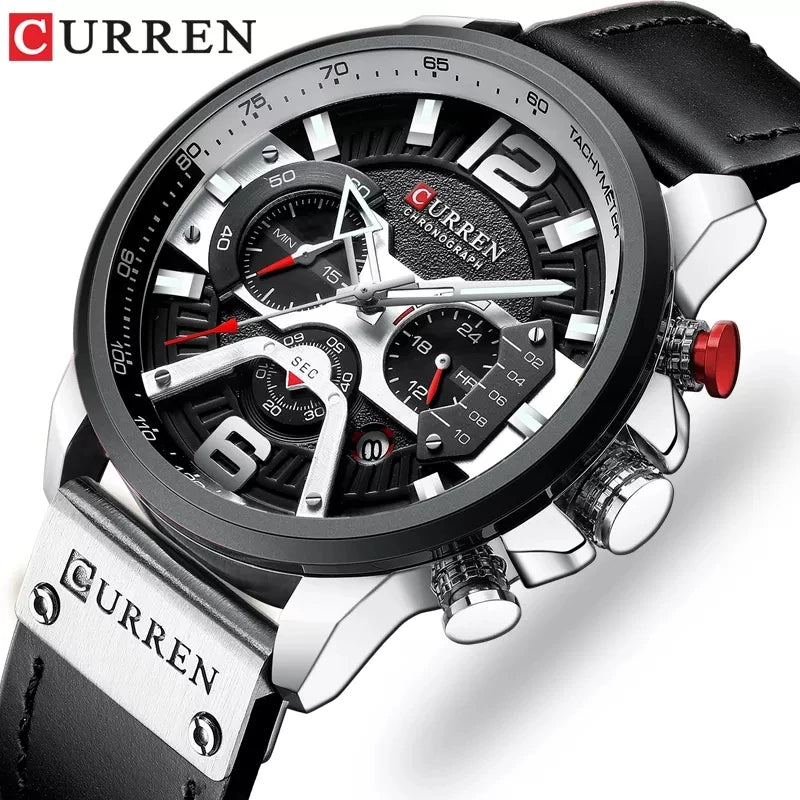 Men's Watch Quartz Luxury Chronograph Sports